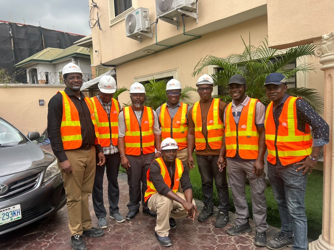 FERACH and Equinix representatives gathered during the 1600A panel progress inspection