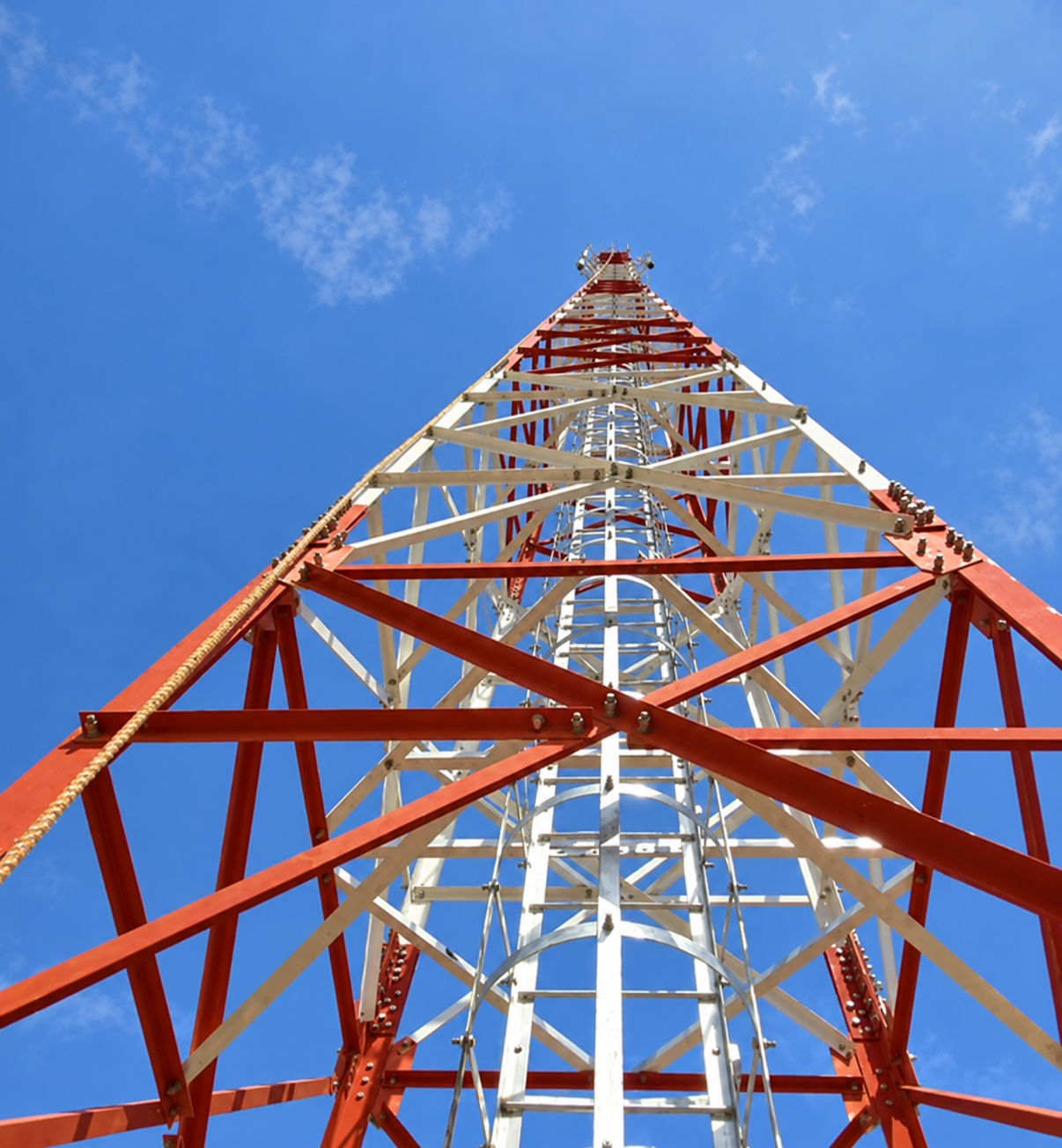 Completed tower structure.